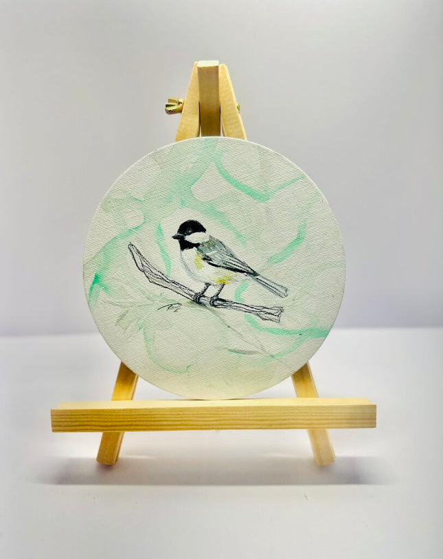 Chickadee Swirl Magnet