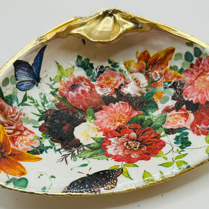 Jewel toned flowers Clam Dish (Plum Island, MA)