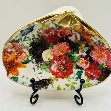 Jewel toned flowers Clam Dish (Plum Island, MA)