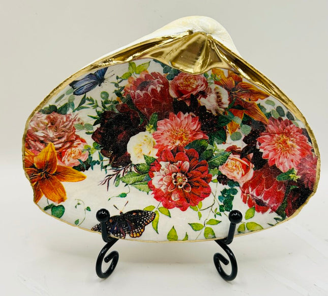 Jewel toned flowers Clam Dish (Plum Island, MA)