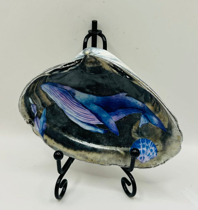 Whale transfer on a Blue Clam from Newport, RI