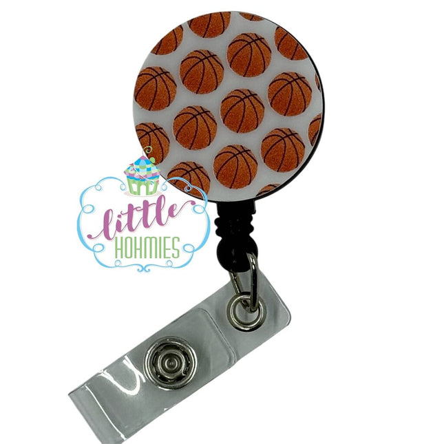 Acrylic Badge Reel - Basketball