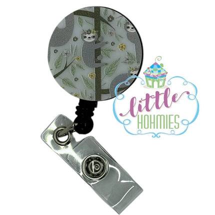 Acrylic Badge Reel - Sloth