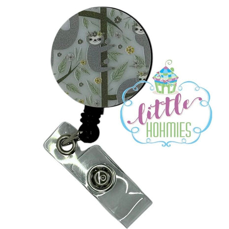 Acrylic Badge Reel - Sloth
