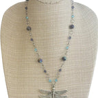 Blue/aqua/purple antique brass