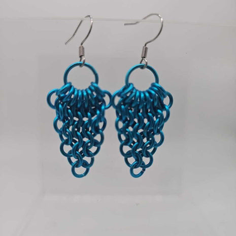 Turquoise Fan Earrings
