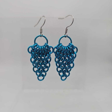 Turquoise Fan Earrings