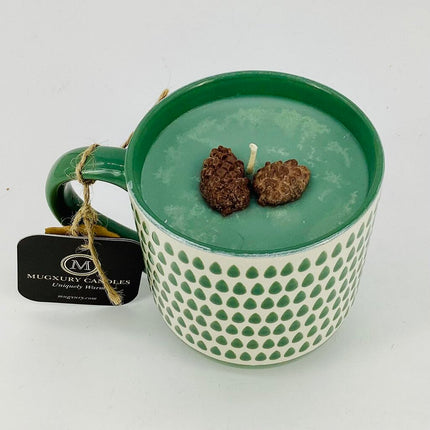 Christmas Tree (Teardrop mug) - Mug Candle - 100% Soy Wax