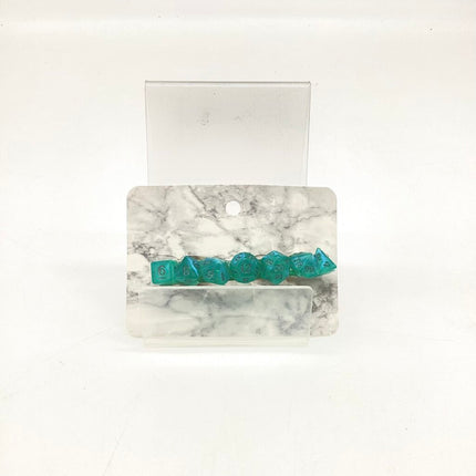 Green mini dice barrette