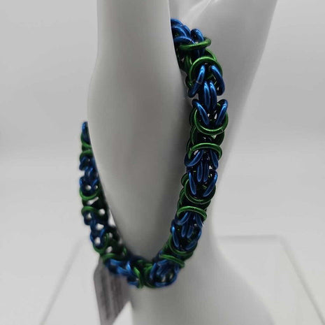Green Blue Byzantine Bracelet