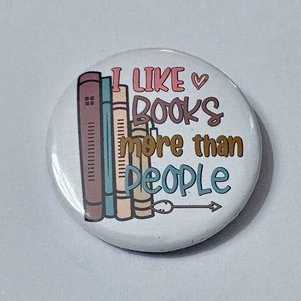BOOKS MORE THAN PEOPLE PIN