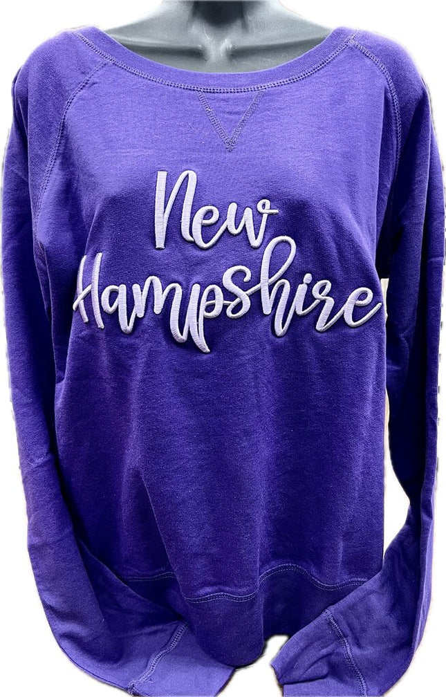 New Hampshire Sweater with Puff Embroidery