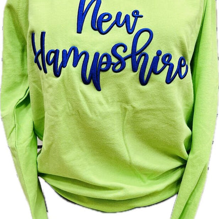 New Hampshire Sweater with Puff Embroidery