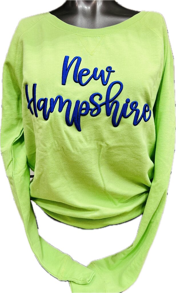 New Hampshire Sweater with Puff Embroidery