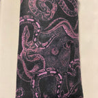 J black and purple snakes flannel