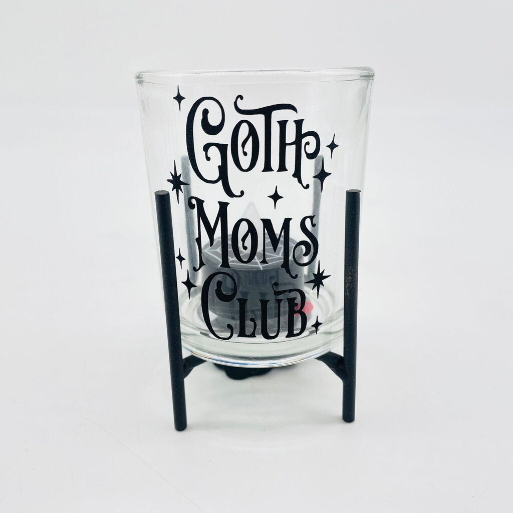 Goth moms club candle holder