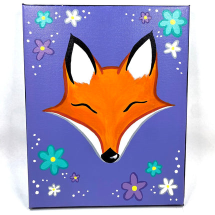 Cutesy Fox and Flowers