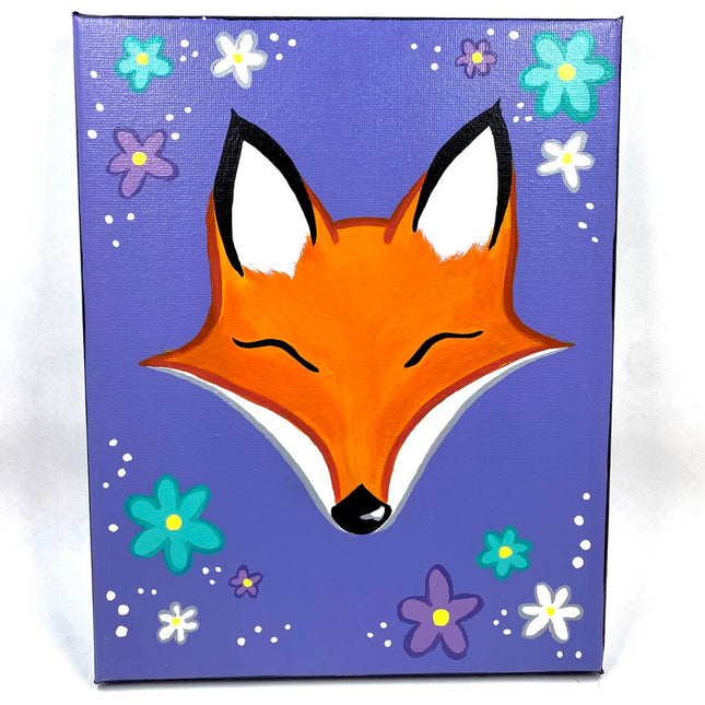 Cutesy Fox and Flowers
