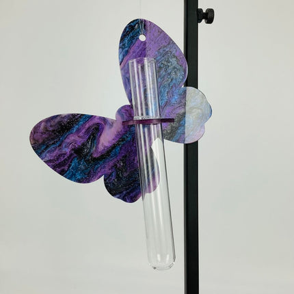 Plant Propagation Station - Acrylic Purple Solid Butterfly