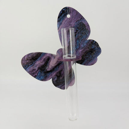 Plant Propagation Station - Acrylic Purple Solid Butterfly