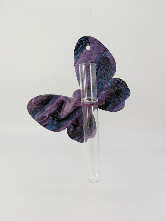 Plant Propagation Station - Acrylic Purple Solid Butterfly