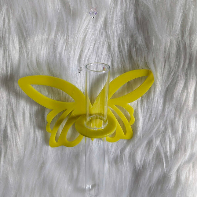 Plant Propagation Station - Acrylic Yellow Butterfly 1
