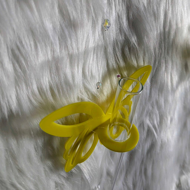 Plant Propagation Station - Acrylic Yellow Butterfly 1