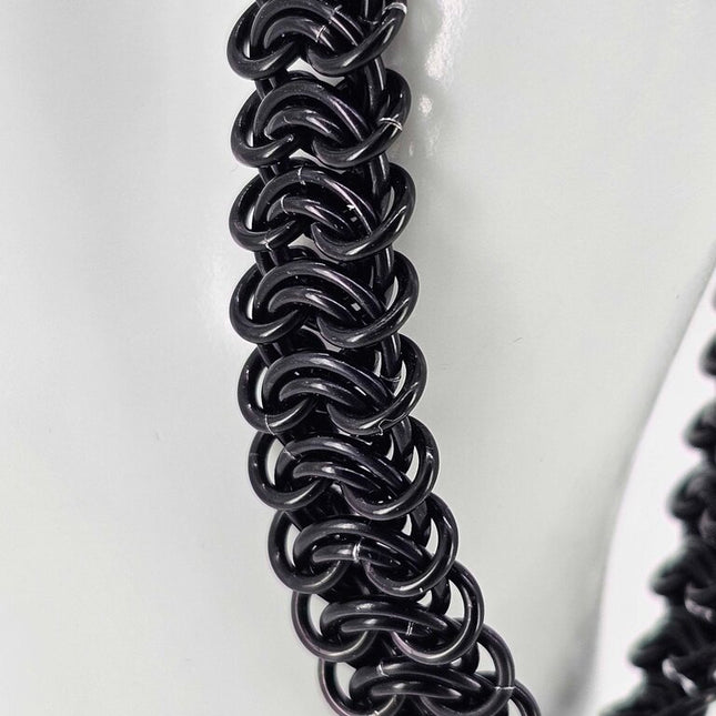 8" Black Vertebrae Bracelet