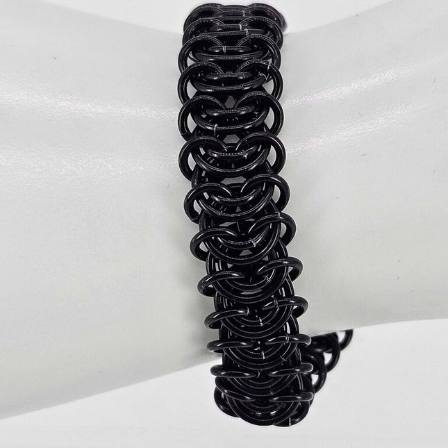 8" Black Vertebrae Bracelet