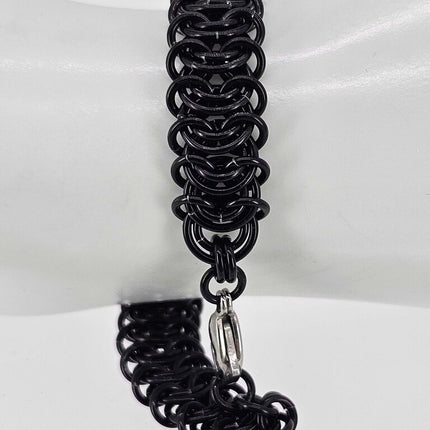 8" Black Vertebrae Bracelet