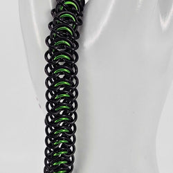 8" Black Green Vertebrae Bracelet - view 1