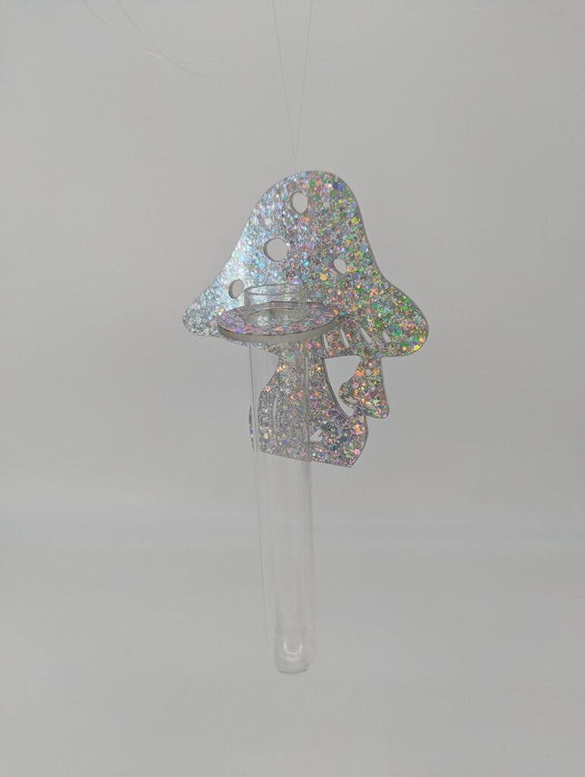 Plant Propagation Station - Acrylic Glitter Mushroom