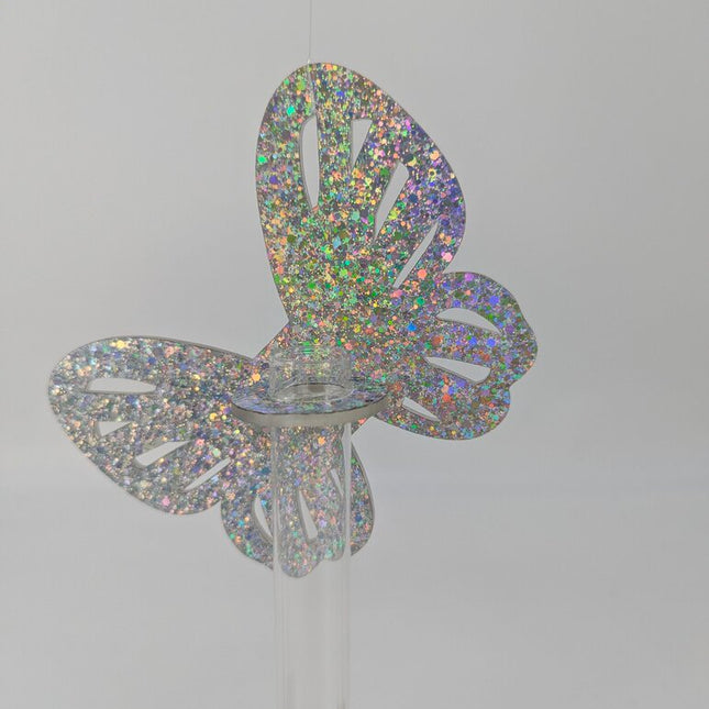 Plant Propagation Station - Acrylic Glitter Butterfly Wings