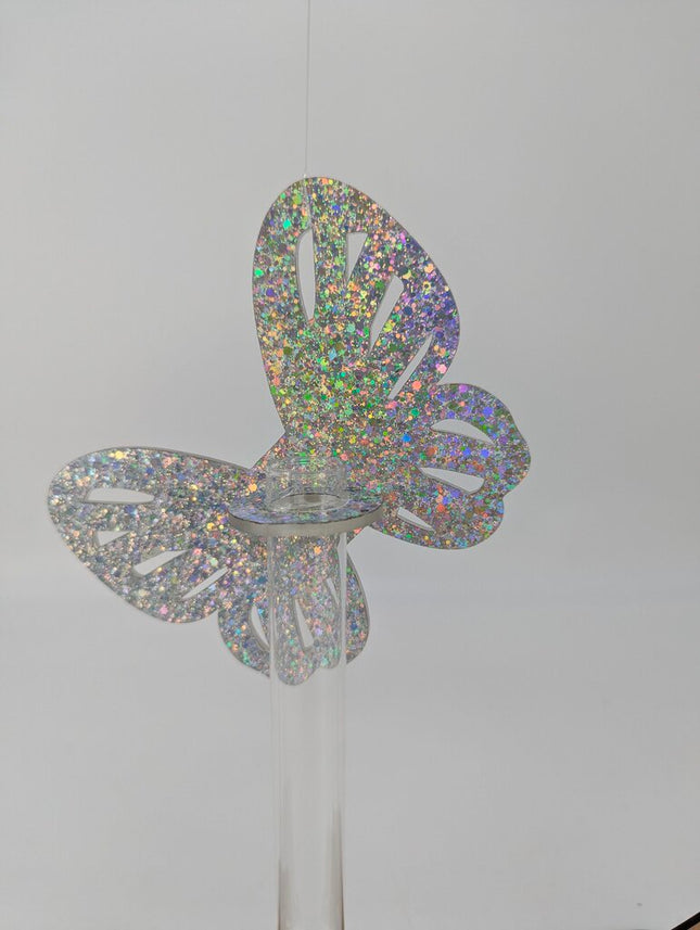 Plant Propagation Station - Acrylic Glitter Butterfly Wings