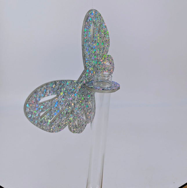 Plant Propagation Station - Acrylic Glitter Butterfly Wings