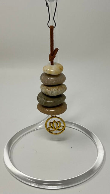 Cairn Ornament/Car Charm - Lotus Flower