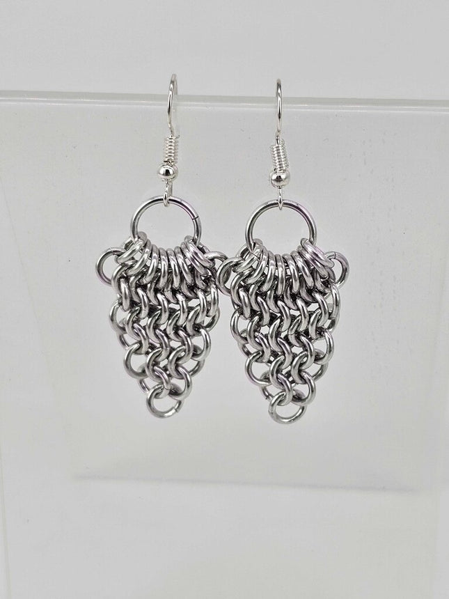 Silver Fan Earrings