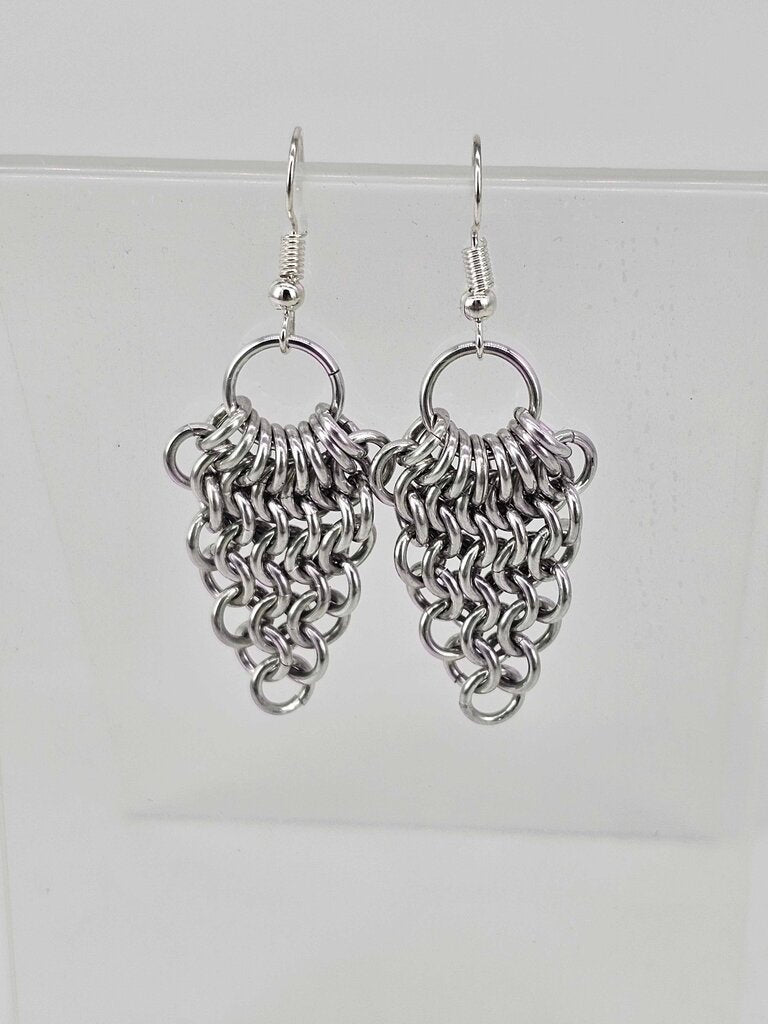 Silver Fan Earrings