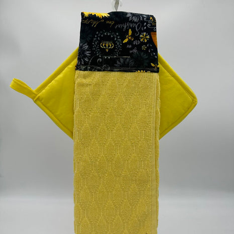 Hanging Towels 3 pc set-sunshine/beehappy