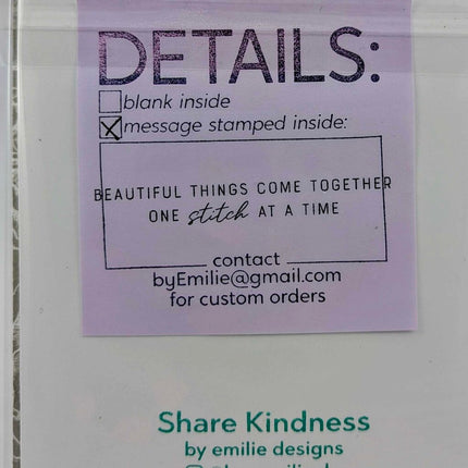 Stitched o Birthday Greeting Card