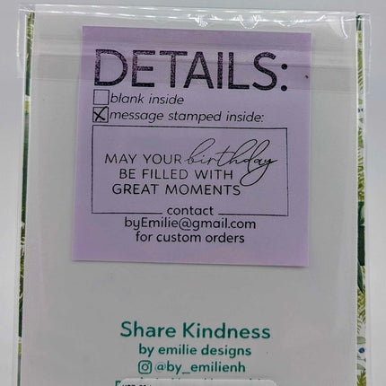 Stitched n Birthday Greeting Card