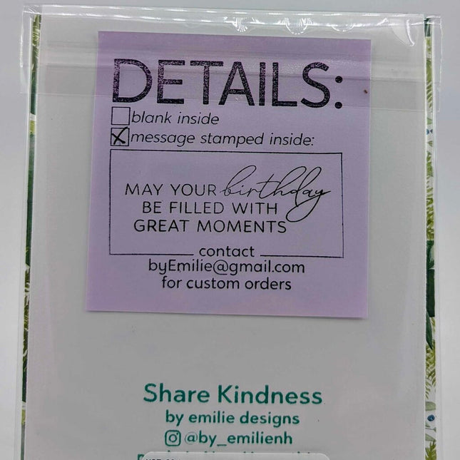 Stitched n Birthday Greeting Card