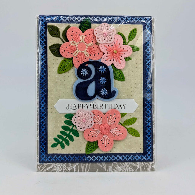 Stitched a Birthday Greeting Card