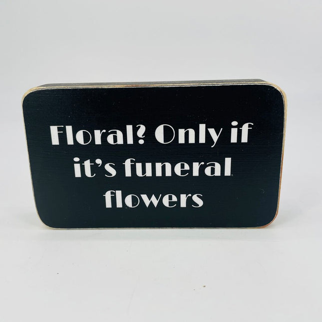 Florals box sign