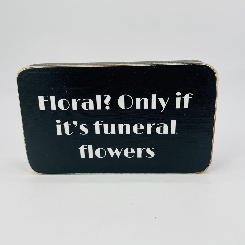 Florals box sign
