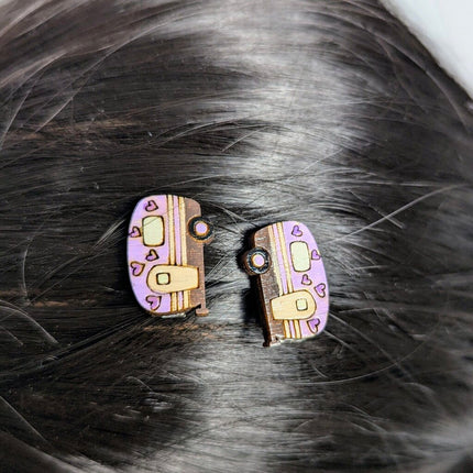 Hair Clips Small - Camper Purple