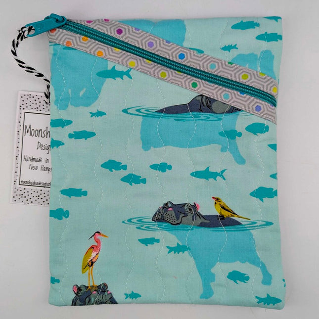 Diagonal Zip Pouch - Medium