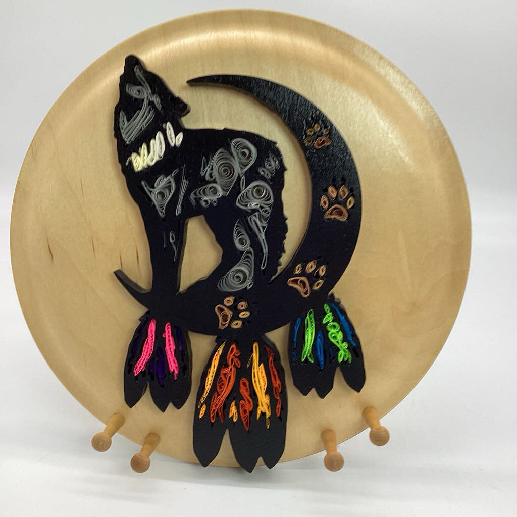 Wolf Moon W/Quilling Jewelry Display