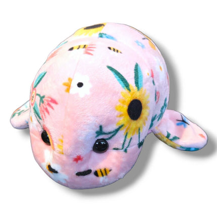 Baby Manatee Plushie - Summer Flowers