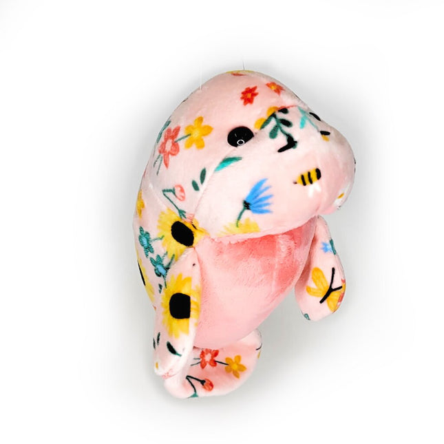 Baby Manatee Plushie - Summer Flowers